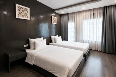 Twin Room with Balcony — Aha Terrace Hotel